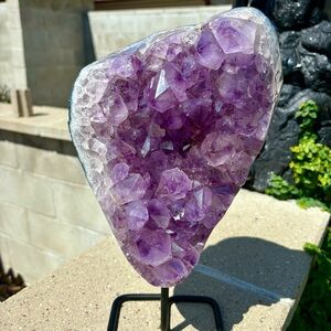 11lb Free Standing Polished Amethyst Crystal Geode